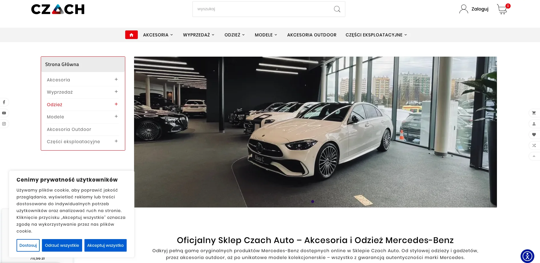 Sklep części i akcesoriów Mercedes-Benz Czach Auto